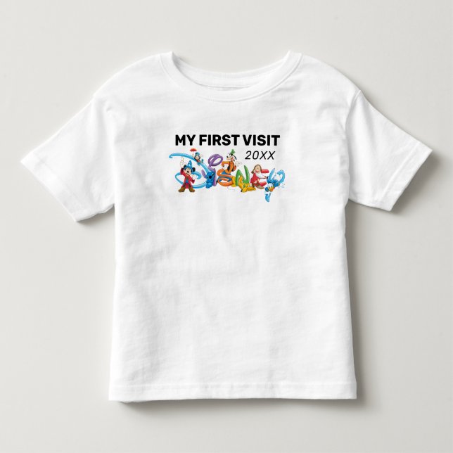 Disney Logo | Mickey and Friends - My First Visit  Toddler T-shirt (Front)