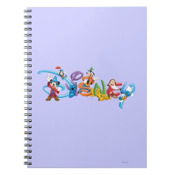 Disney Logo | Mickey And Friends Notebook by DisneyLogosLetters at Zazzle