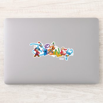 Disney Logo | Mickey And Friends Sticker by DisneyLogosLetters at Zazzle