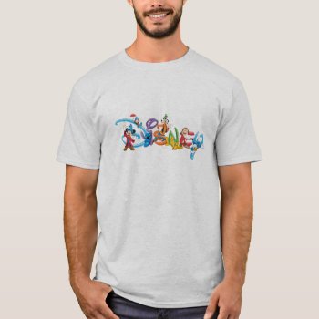 Disney Logo | Mickey And Friends T-shirt by DisneyLogosLetters at Zazzle