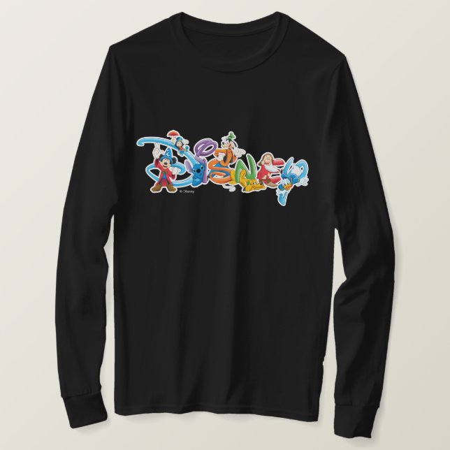 Disney Logo | Mickey and Friends Tie-Dye T-Shirt (Design Front)