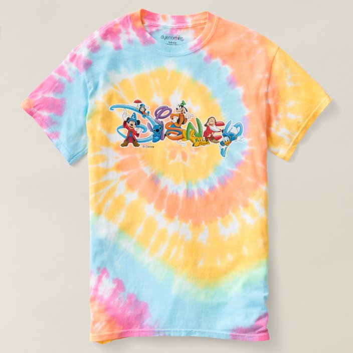 tie dye disneyland shirt