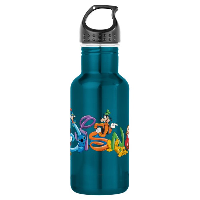 Disney Logo | Mickey and Friends Water Bottle (Front)