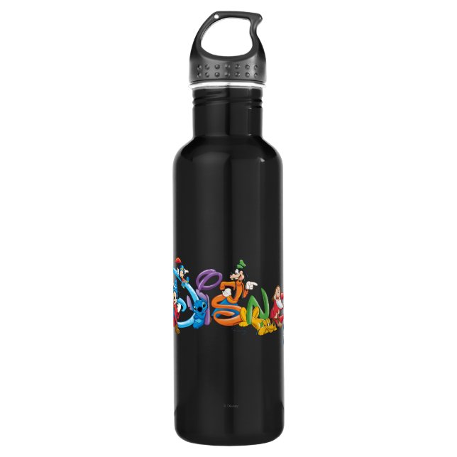 Disney Logo | Mickey and Friends Water Bottle (Front)
