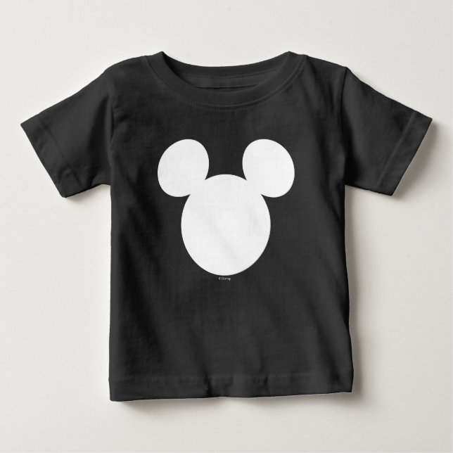 Disney Logo | Mickey Mouse Silhouette  Baby T-Shirt (Front)