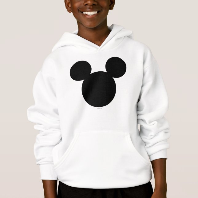 Disney Logo | Mickey Mouse Silhouette  Hoodie (Front)