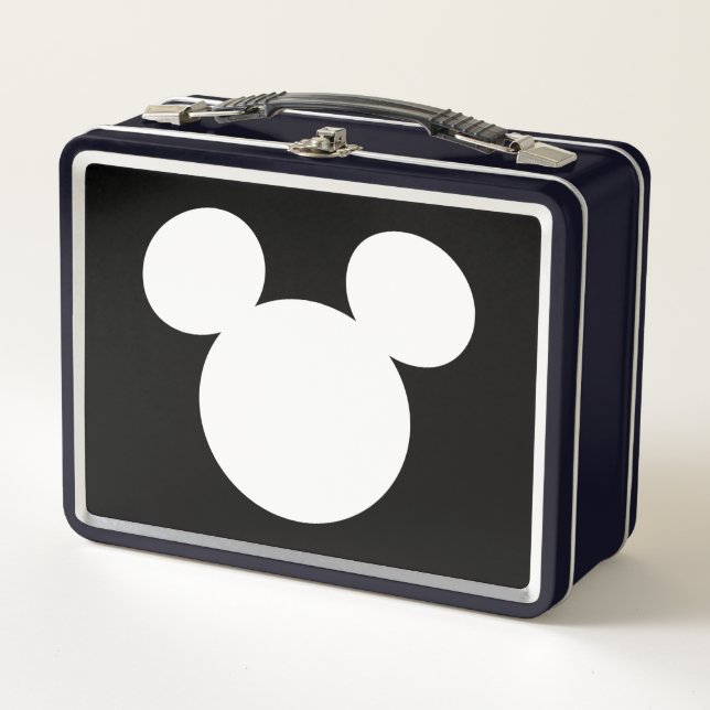 Disney Logo | Mickey Mouse Silhouette  Metal Lunch Box (Front)