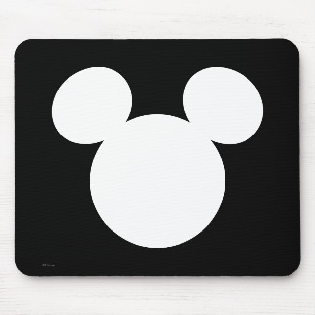 Disney Logo | Mickey Mouse Silhouette  Mouse Pad (Front)
