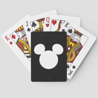 Disney Logo | Mickey Mouse Silhouette  Poker Cards