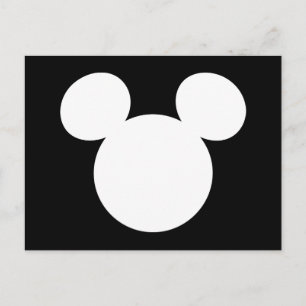 Disney Logo   Mickey Mouse Silhouette  Postcard