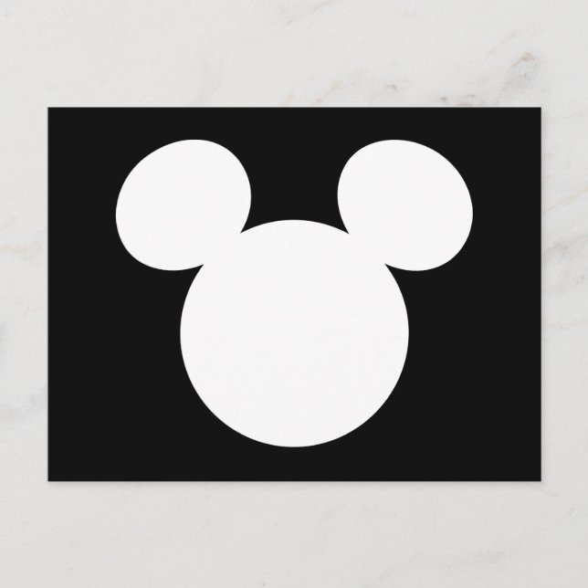 Disney Logo | Mickey Mouse Silhouette  Postcard (Front)