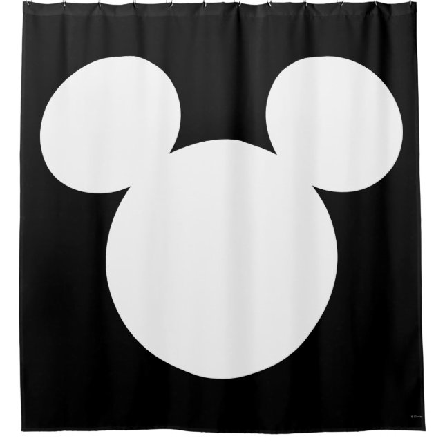 Disney Logo | Mickey Mouse Silhouette  Shower Curtain (Front)