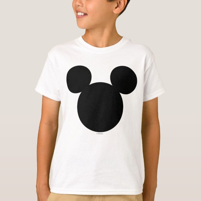 Disney Logo | Mickey Mouse Silhouette  T-Shirt (Front)