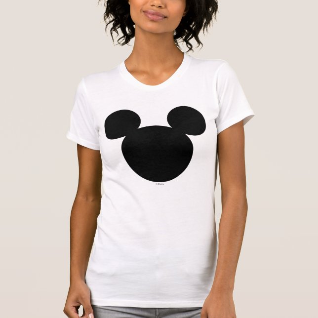Disney Logo | Mickey Mouse Silhouette  T-Shirt (Front)