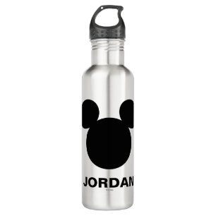 Disney Logo Mickey Mouse Silhouette Water Bottle