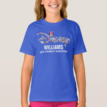 Disney Logo | Minnie & Friends - Family Vacation T-shirt by DisneyLogosLetters at Zazzle