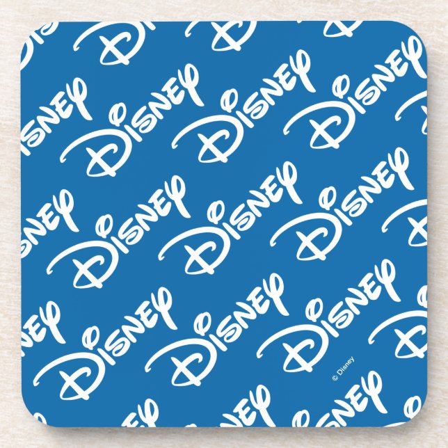 Disney Logo Pattern Beverage Coaster (Front)