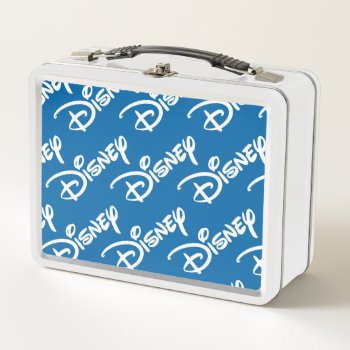 Disney Logo Pattern Metal Lunch Box by DisneyLogosLetters at Zazzle