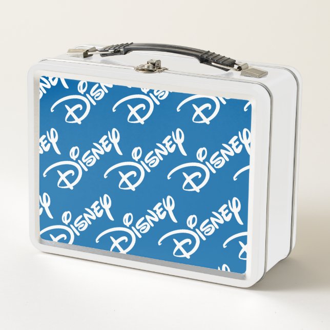 Disney Logo Pattern Metal Lunch Box (Front)