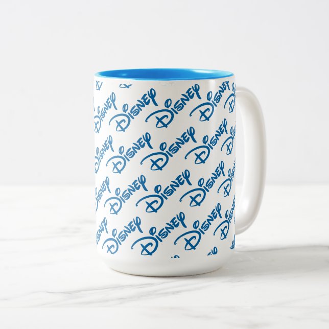 Disney Logo Pattern Two-Tone Coffee Mug (Front Right)