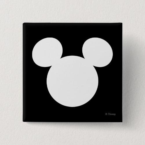 Disney Logo  White Mickey Icon Button