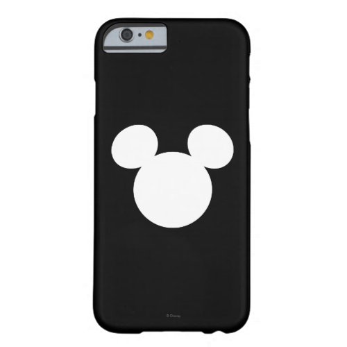 Disney Logo  White Mickey Icon Barely There iPhone 6 Case