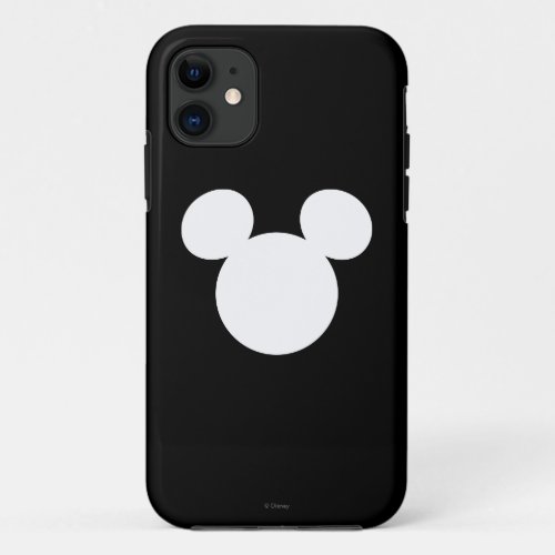 Disney Logo  White Mickey Icon iPhone 11 Case