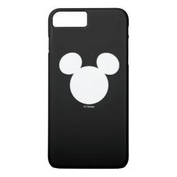 Disney Logo | White Mickey Icon iPhone 8 Plus/7 Plus Case