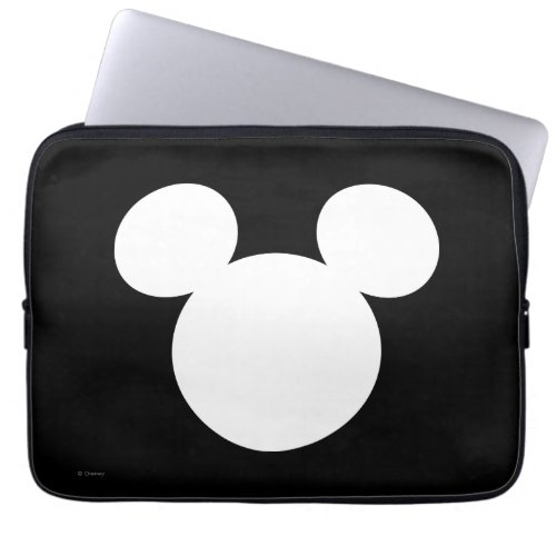 Disney Logo  White Mickey Icon Laptop Sleeve