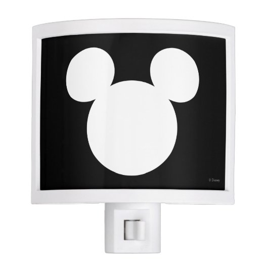 Disney Logo | White Mickey Icon Night Light (Front)