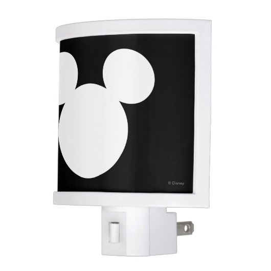 Disney Logo | White Mickey Icon Night Light (Left)
