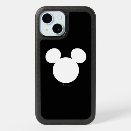 Disney Logo  White Mickey Icon iPhone 15 Case