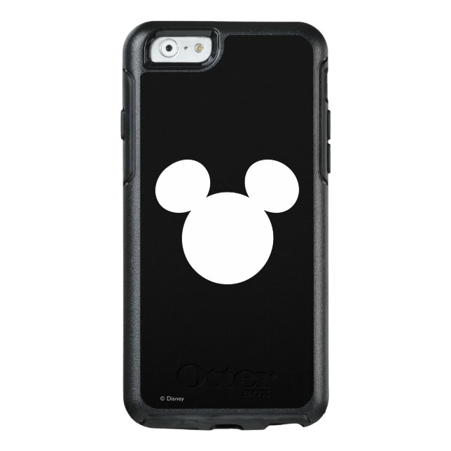 Disney Logo | White Mickey Icon Otterbox iPhone Case (Back)