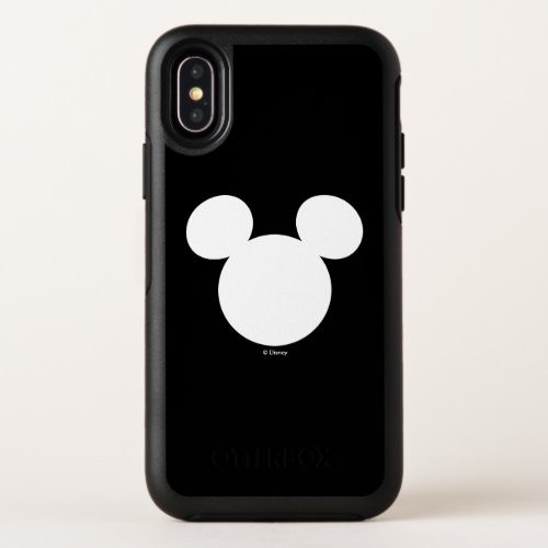 Disney Logo  White Mickey Icon OtterBox Symmetry iPhone X Case