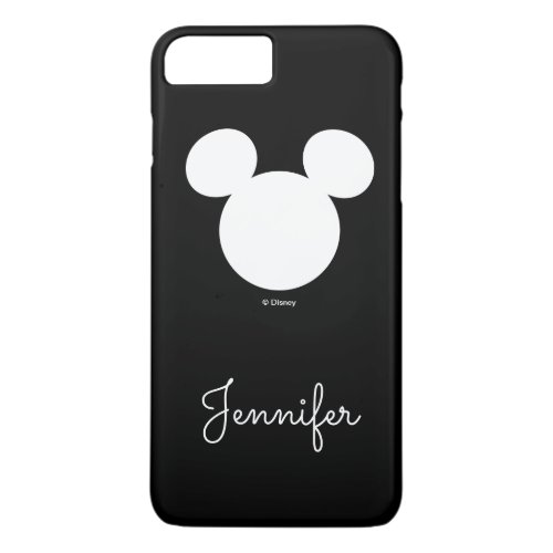 Disney Logo  White Mickey Icon  Your Name iPhone 8 Plus7 Plus Case