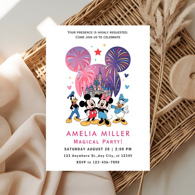Disney Magic Birthday Invitation | Mickey & Minnie (Creator Uploaded)