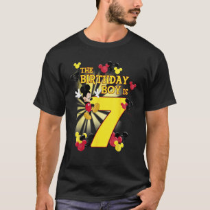 Disney Mickey And Friends Mickey 7th Birthday Boy T-Shirt