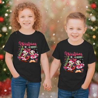 Disney Mickey and Minnie Christmas Holiday T-Shirt