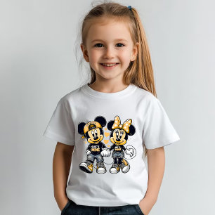 Disney Mickey and Minnie Mouse Couple Print Hoodie