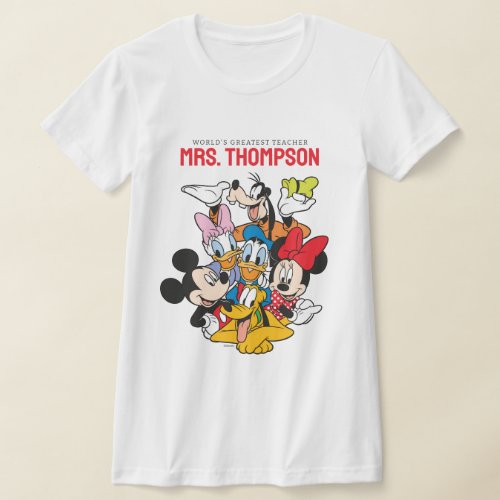Disney  Mickey  Friends _ Custom Teacher T_Shirt