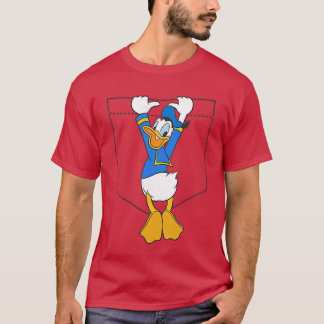 Disney Mickey Friends Donald Duck Small Pocket gif T-Shirt