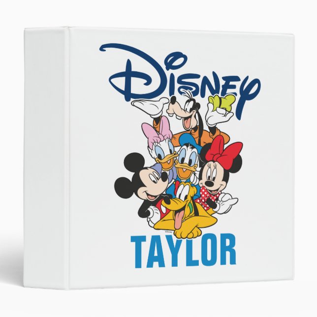 Disney | Mickey & Friends - Family Vacation 3 Ring Binder (Front/Spine)