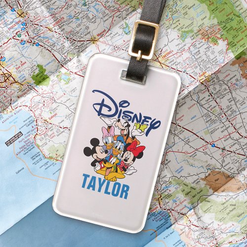 Disney  Mickey  Friends _ Family Vacation Luggage Tag