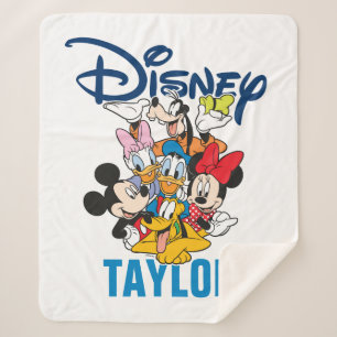 Disney   Mickey & Friends - Family Vacation Sherpa Blanket
