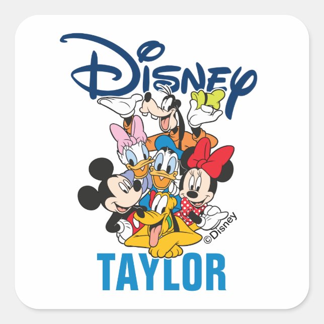 Disney | Mickey & Friends - Family Vacation Square Sticker (Front)