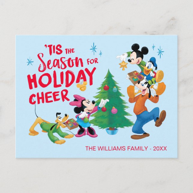 Disney | Mickey & Friends - Holiday Cheer Photo Postcard (Front)