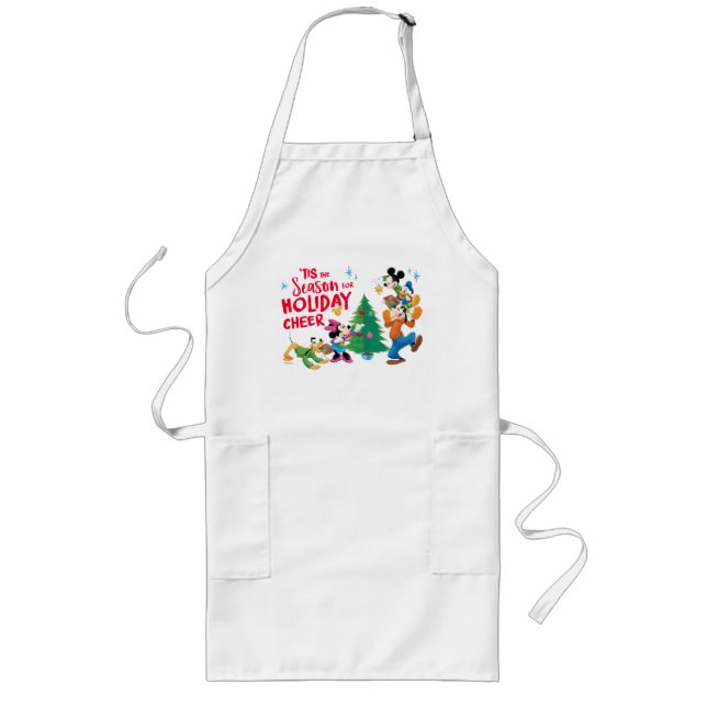 Disney | Mickey & Friends - Holiday Cheer Quote Long Apron (Front)