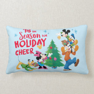 Disney Mickey & Friends - Holiday Cheer Quote Lumbar Pillow