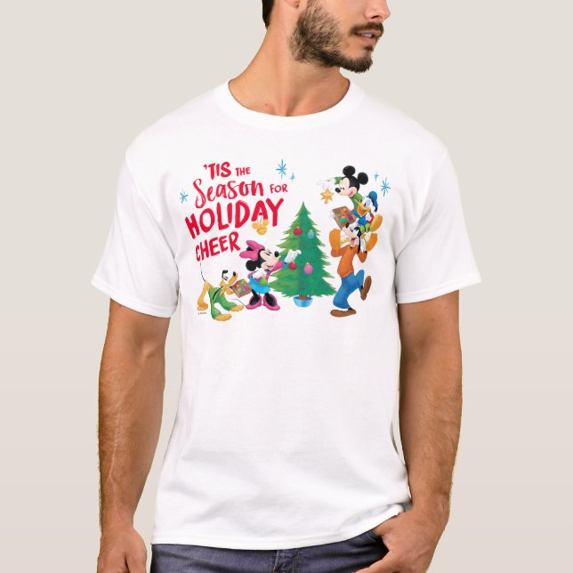 Disney | Mickey & Friends - Holiday Cheer Quote T-Shirt (Front)