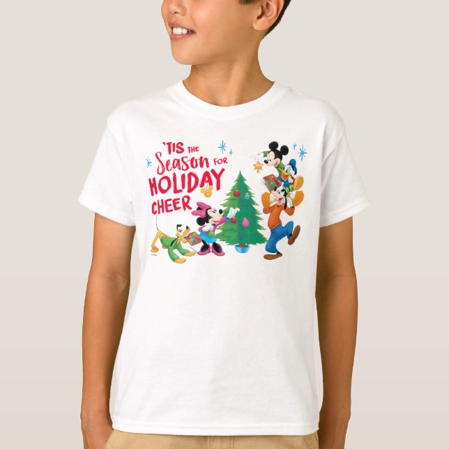 Disney | Mickey & Friends - Holiday Cheer Quote T-Shirt (Front)